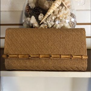 H&M Straw and Bamboo clutch